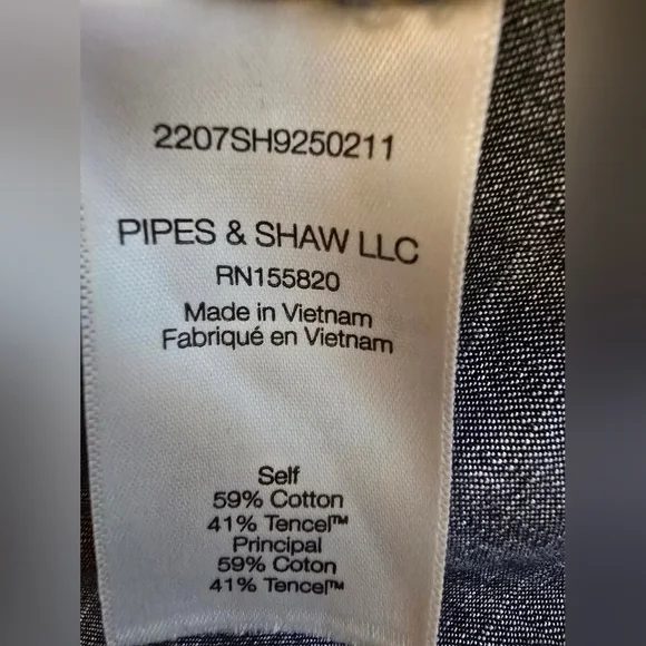 Veronica Beard Blue Denim Blouse - Picture 7 of 7